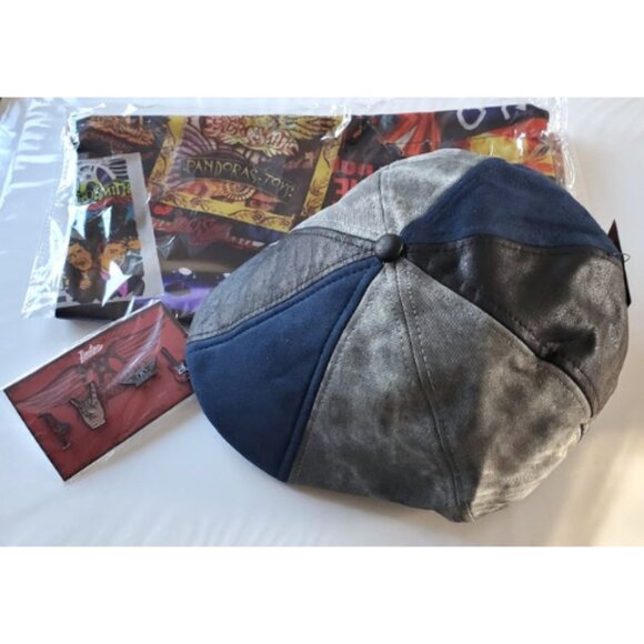 Boston Scally AEROSMITH Collab PATCHWORK Cap - M/L- With Dust Bag And 4 Pin Set - Picture 8 of 11